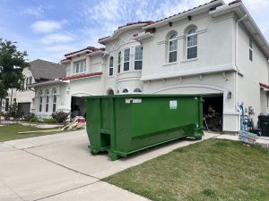 dumpster rental dropped of in Garland TX